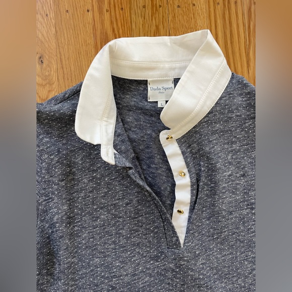 Dada Womens Polo with Gold Buttons - Picture 2 of 4